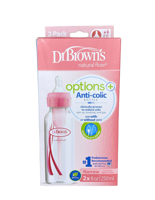 Biberones Dr. Brown's - Pack de 2 (250 ml, Rosa)